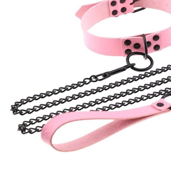 Black Chain Collar Leash - Image 2