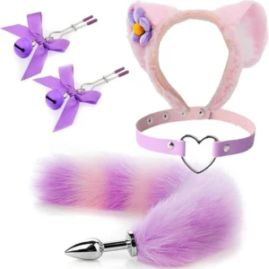 4pc Tail Plug Hairband Clamps