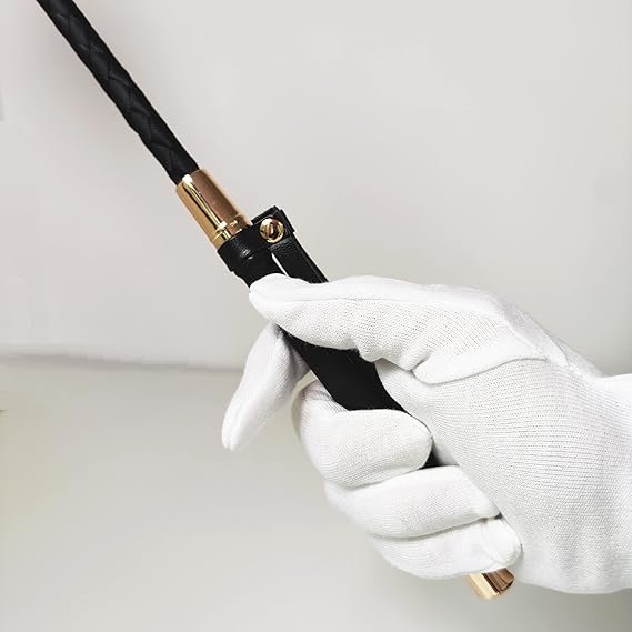 Premium Long Leather Spanking Whip - Image 2