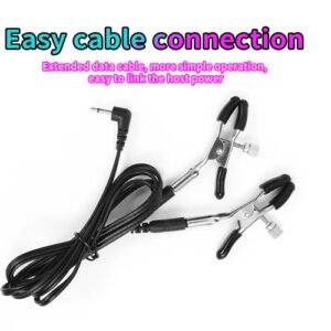 Remote control nipple breast electric shock