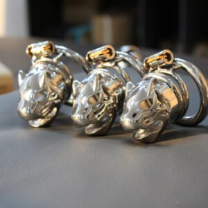 Panther Metal Chastity Cage for Men