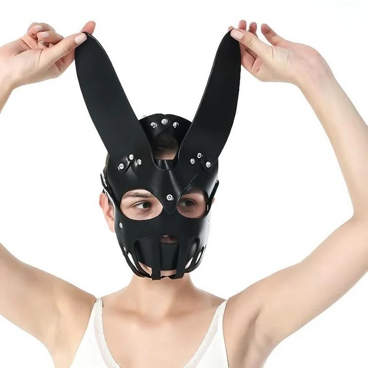 Premium PU leather Bondage Mask - Image 3