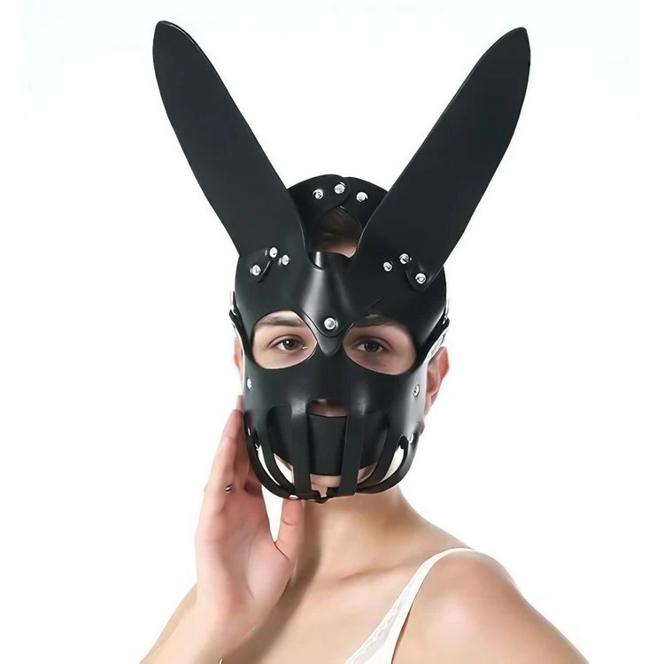 Premium PU leather Bondage Mask - Image 2