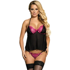 Women’s Back Open Babydoll Lingerie – 11354