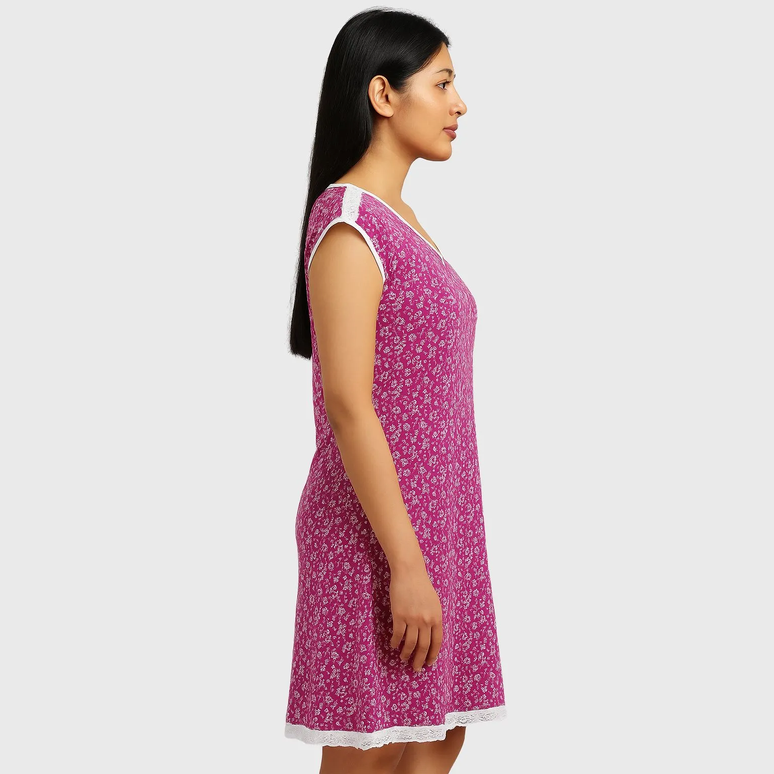 Modal Stylish Midi Nighty for Women - Image 2
