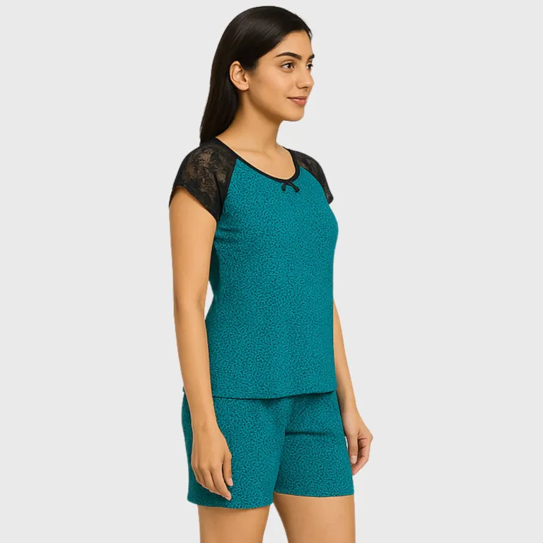 Modal Animal Print Night Suit - Image 3